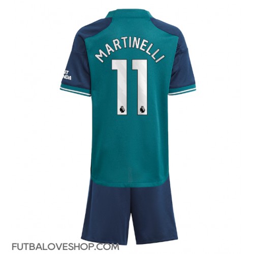 Dres Arsenal Gabriel Martinelli #11 Tretina pre deti 2023-24 Krátky Rukáv (+ trenírky)